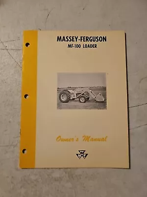 Vintage 1963 Massey Ferguson 100 Loader Owner's Manual  • $16.95