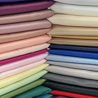 £49.99 • Buy Matte Duchess Bridal Satin Fabric For Dressmaking Wedding Quilting Sewing