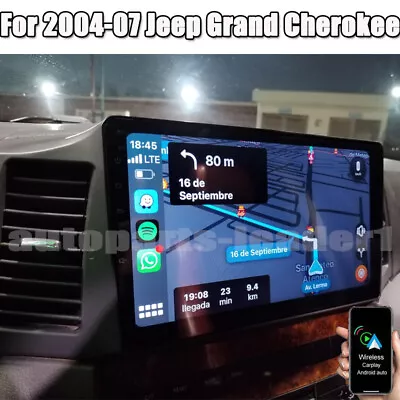 For Jeep Grand Cherokee 2004-2007 Carplay Android 13 Car Stereo Radio GPS Navi • $167.05