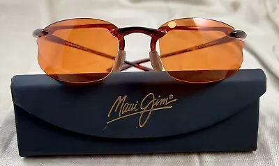 Maui Jim KANAHA MJ409-10 Tortoise Frame Orange Lens MJ Sport + Case • $47.99