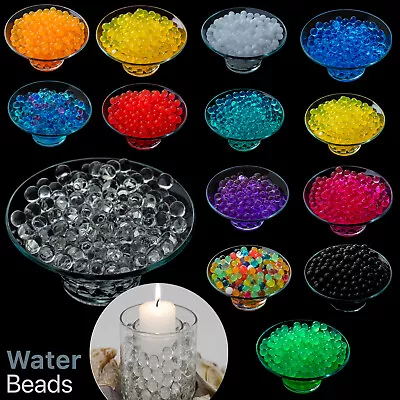 500 Aqua Water Beads Wedding Table Decor Crystal Magic Balls Bio Soil Plant Vase • £1.99