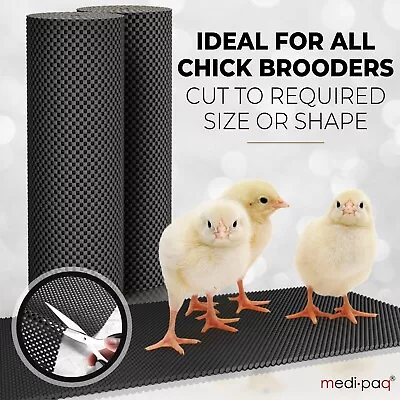 Anti Slip Mat Roll X2 Matting Liner Grip Ducks Chicks Brooder Incubator Egg Box • £10.95