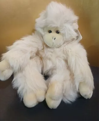 Vintage Monkey Plush Stuffed Animal 13  Beta Toys White Gorilla Ape Estate Find • $24.99