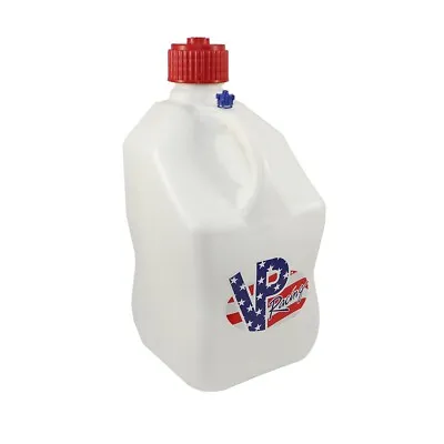 VP Racing White Patriotic Square 5 Gallon Race Gas Alcohol Diesel Can Fuel Jug  • $39.95
