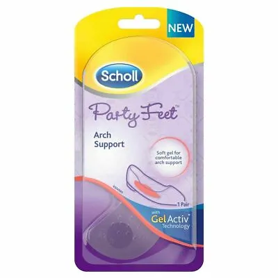 £4.25 • Buy Scholl Party Feet Arch Support Cushioning Your Feet Non Slip Clear Gel 1 Pair 