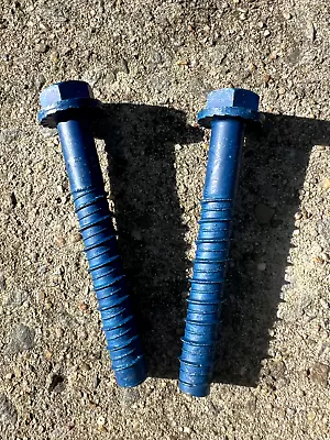 Tapcon Concrete Blue Screws 1/2 X 4 Extra Large Heavy Duty Hex Bolt • £9.60