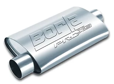 Borla Pro XS Muffler 3  Offset Inlet 3  Center Outlet 304 Stainless Steel 40359 • $112.99