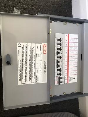 EATON MEM 10 WAY CONSUMER UNIT 100a DP MAIN SWITCH METAL CLAD EAS10 (ES) • £150