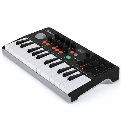 Portable MIDI Keyboard Bluetooth MIDI Keyboard Controller 9 Backlit Drum Pads • $69.13