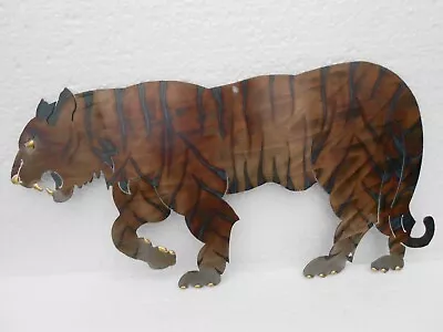 Richard Pell Creative Metal Artwork~ Tiger ~ Signed By Artist • £15