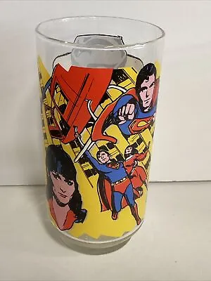Vintage 1978 Pepsi Superman The Movie Superman Saves The Day Glass • $15.95