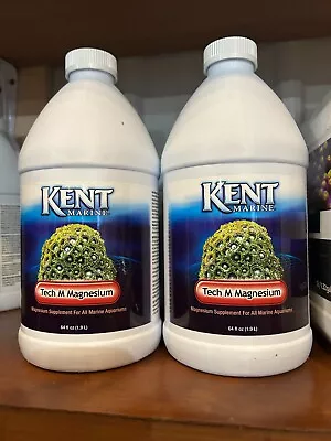 New 2-pack Kent Marine Tech M Magnesium For All Marine Aquariums 64oz Exp 08/25 • £74.09