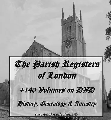 £4.65 • Buy 140 London Parish Registers On Dvd- Ancestry Family Tree History Genealogy Books