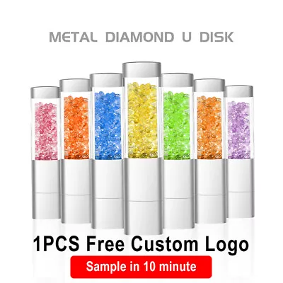 Crystal Gift USB 3.0 Flash Drive High Speed Pen Drive Free Logo Memory Stick 64G • $4.93