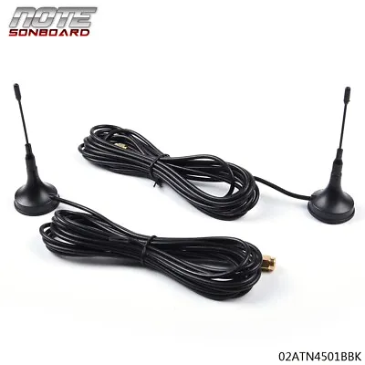 Fit For P71 Crown Victoria 3-3/4  Tall Magnetic Police Antenna 2 Lot Black New  • $15.60