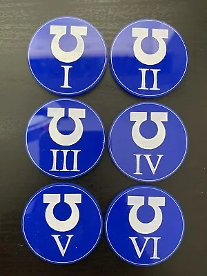 £9.50 • Buy Warhammer 40k Space Marines. Ultra Marines, Ultramarines Objective Markers Set