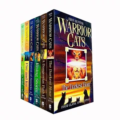 Erin Hunter Warrior Cats Series 1 The Prophecies Begin Collection 6 Books Set • £14.90