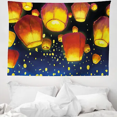 £19.99 • Buy Lantern Microfiber Wide Tapestry Floating Fanoos Chinese