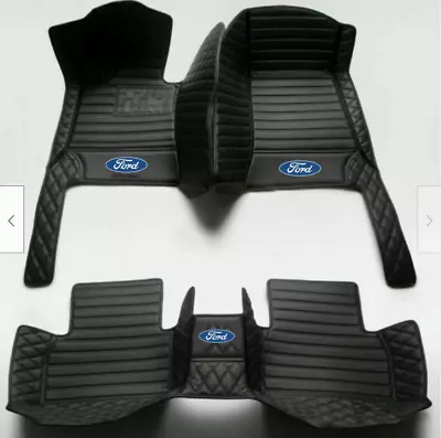 Car Floor Mats For Ford All Models Front Rear Carpets Cargo Waterproof Liners • $44.88