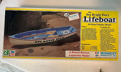 Midwest Products The Sea Bright Dory Lifeboat Wood Model Boat #976 - New Sealed • $27