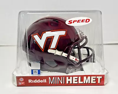 Virginia Tech Hokies -Collegiate-Riddell Speed Mini Helmet NEW In Box 2018 • $20