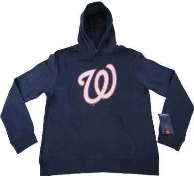 New Washington Nationals Mens Sizes L-XL Blue Hoodie • $23.51