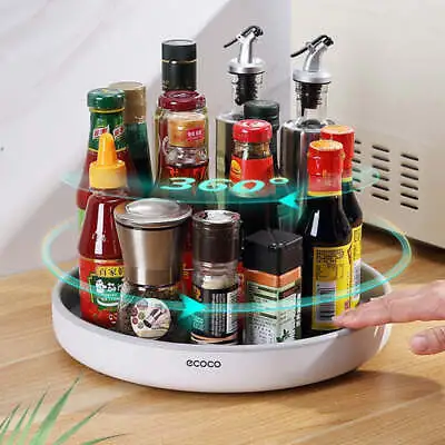 $28.98 • Buy 360° Rotating Spice Rack Organizer Seasoning Holder Kitchen Storage Tray Lazy Su