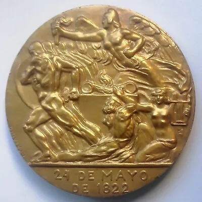Medal Centenary Of The Battle Of Pichincha 1922 By Casadio. Ecuador • $100