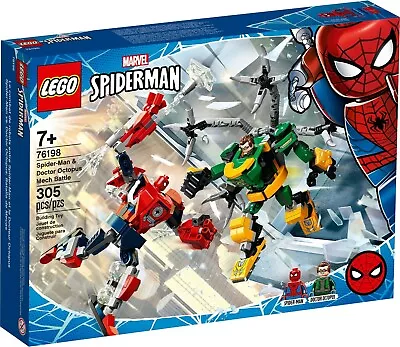 LEGO Marvel Spider-Man & Doctor Octopus (Doc Ock) Mech Battle #76198 BNIB • $69.95