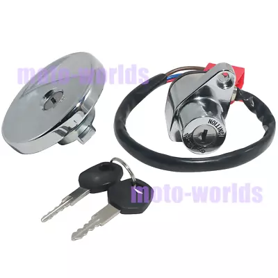 Ignition Switch & Fuel Tank Cap Fits For Kawasaki VN800 Vulcan 800 Drifter 99-00 • $111.46