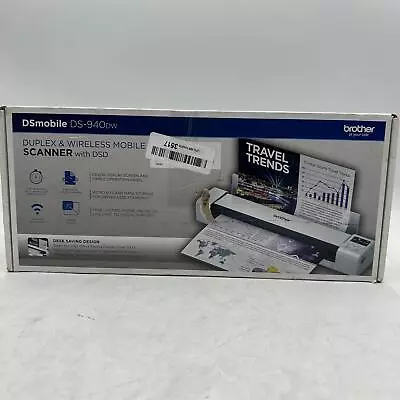 Brother DS-940DW Duplex And Wireless Compact Mobile Document Scanner (NO USB) • $144.99