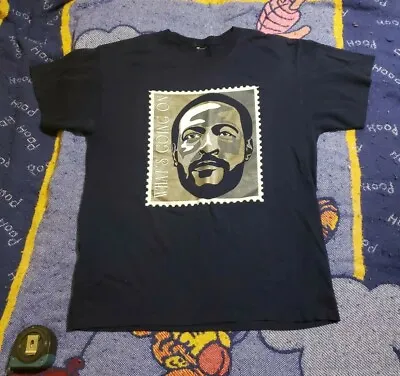 Marvin Gaye Whats Going On Stamp Shirt L • $19.88