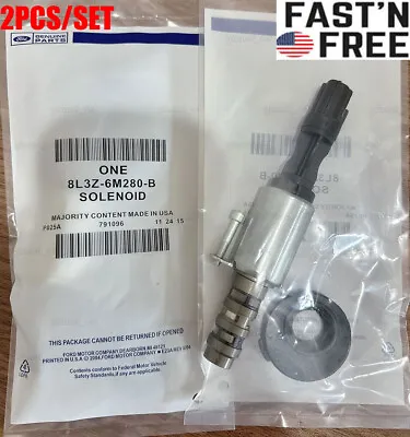 2PCS Genuine Solenoid 8L3Z-6M280-B VCT For Ford 04-10 F-150 Expedition 4.6L 5.4L • $46.99