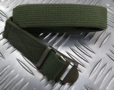 Vintage Military Issue Green Canvas Webbing Issued Utility Field Strap • $12.32