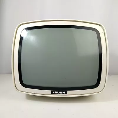 Bush Vintage Retro Cream TV Display Interior Design 70s • £34.99