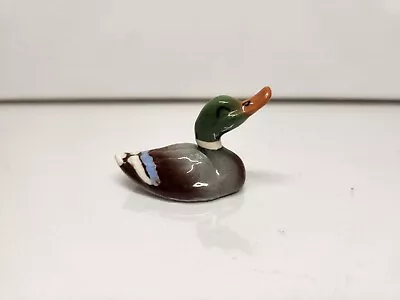 Hagen Renaker Miniature Mini Ceramic Mallard Papa Duck Bird Figure Figurine • $38