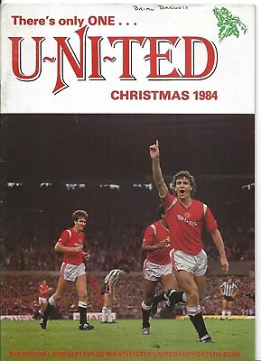 There's Only One United Man Utd Football Magazine Christmas 1984 • £1.50