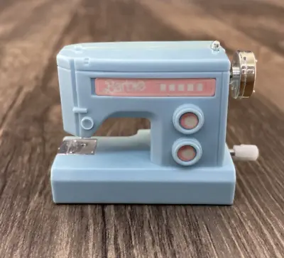 Vintage Barbie 1989 Light Blue Wind Up Sewing Machine Macau • $9.99