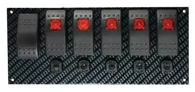 Moroso 74193 Dash Mount Switch Panel - 8 In X 3-13/32 In - Rocker Switch - Each • $190.22