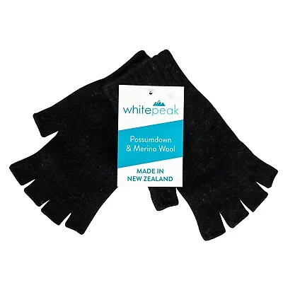 Genuine Possum And Merino Wool Blended Fingerless Gloves - Made In New Zealand • $29.95