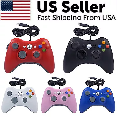 Wired Controller USB For PC Compatible With Xbox 360 / Windows 7 8 10 11 Gamepad • $19.59