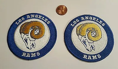 2 - Los Angeles RAMS EMBROIDERED Vintage IRON ON PATCH Lot 3  X 3  NFL  • $11.49