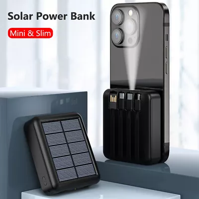 NEW Super 40000000mAh 4-USB Portable Charger Solar Power Bank For Cell Phone US • $15.59