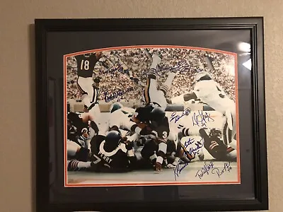 Chicago Bears Multi Signed 16x20 Photo Mounted Memories X10 Autographs Framed • $145.99