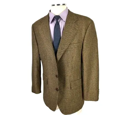 $45.95 • Buy 40R Chaps Ralph Lauren Mens Vintage Silk Wool 2 Button Blazer Sport Coat Jacket