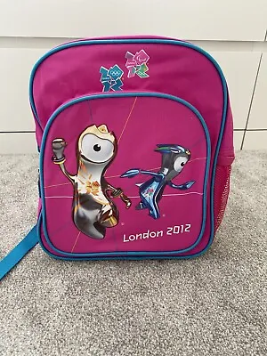 Olympic London 2012 Backpack Pink And Blue • £8
