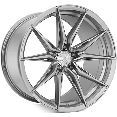 (4) 20x9/20x10.5  Staggered Rohana Wheels RFX13 Brushed Titanium Rims (B30) • $2440