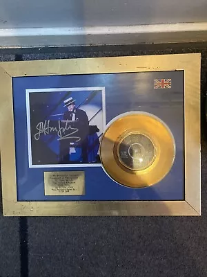 Elton John Your Song Gold Vinyl & Signed Autograph Photo With COA Framed Rare • $1861.42