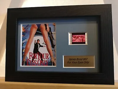 £15 • Buy For Your Eyes Only 007 6  X 4  Genuine 35mm Film Cell Display Framed Or Unframed