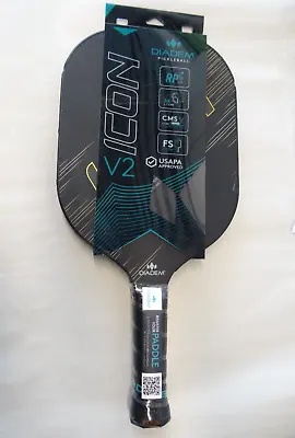 Diadem Icon V2 Pickleball Paddle - Black UPC# 679065449972 - New FREE SHIP! • $74.99